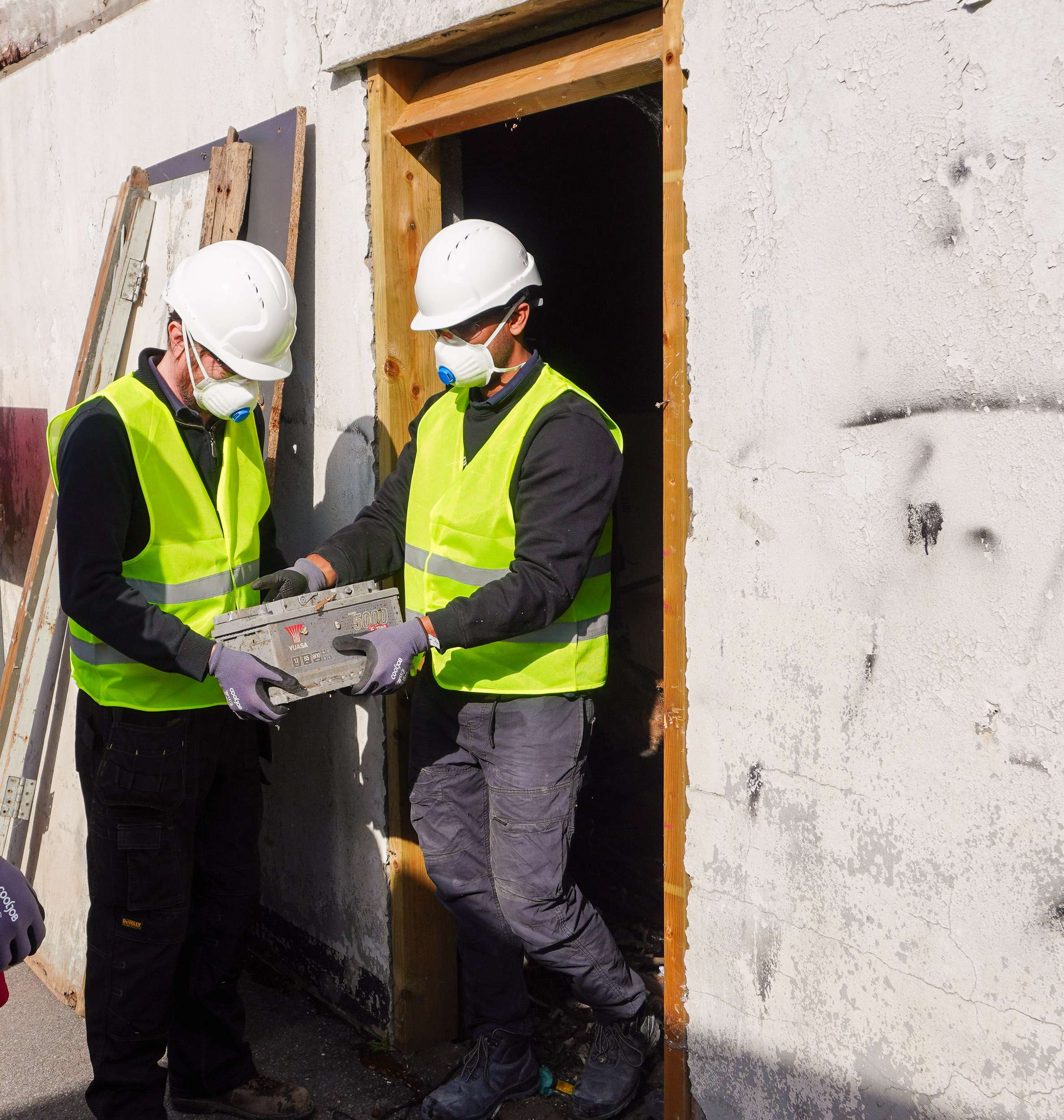 Clearfields team at work clearing a property